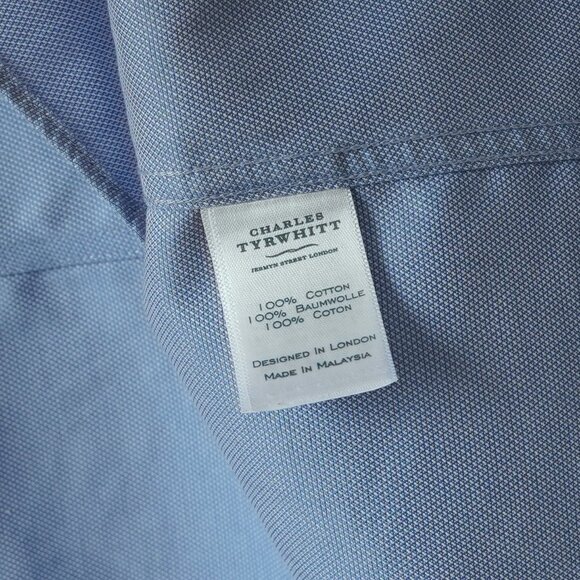 Charles Tyrwhitt Light Blue Dress Shirt - Picture 4 of 6